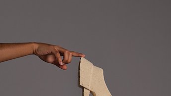 Ein Schuhdesign wird vorgestellt