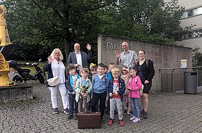 Kindergartenkinder zu Besuch