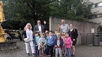 Kindergartenkinder zu Besuch