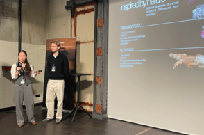 Foto der präsentierenden Studenten