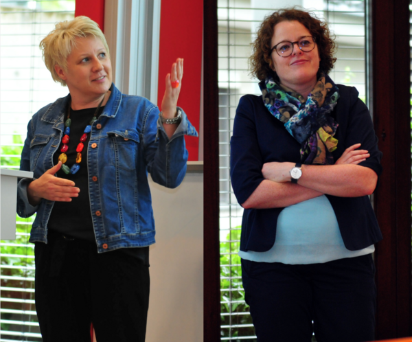 Ursula Weicher (l.) und Stefanie Heine (r.)