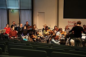 Orchester bei der Probe