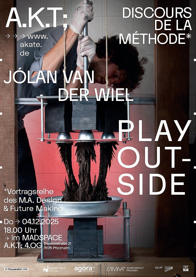 Event poster for Discourse de la Methode with Jolan van der Wiel
