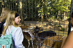 Kinder im Tierpark