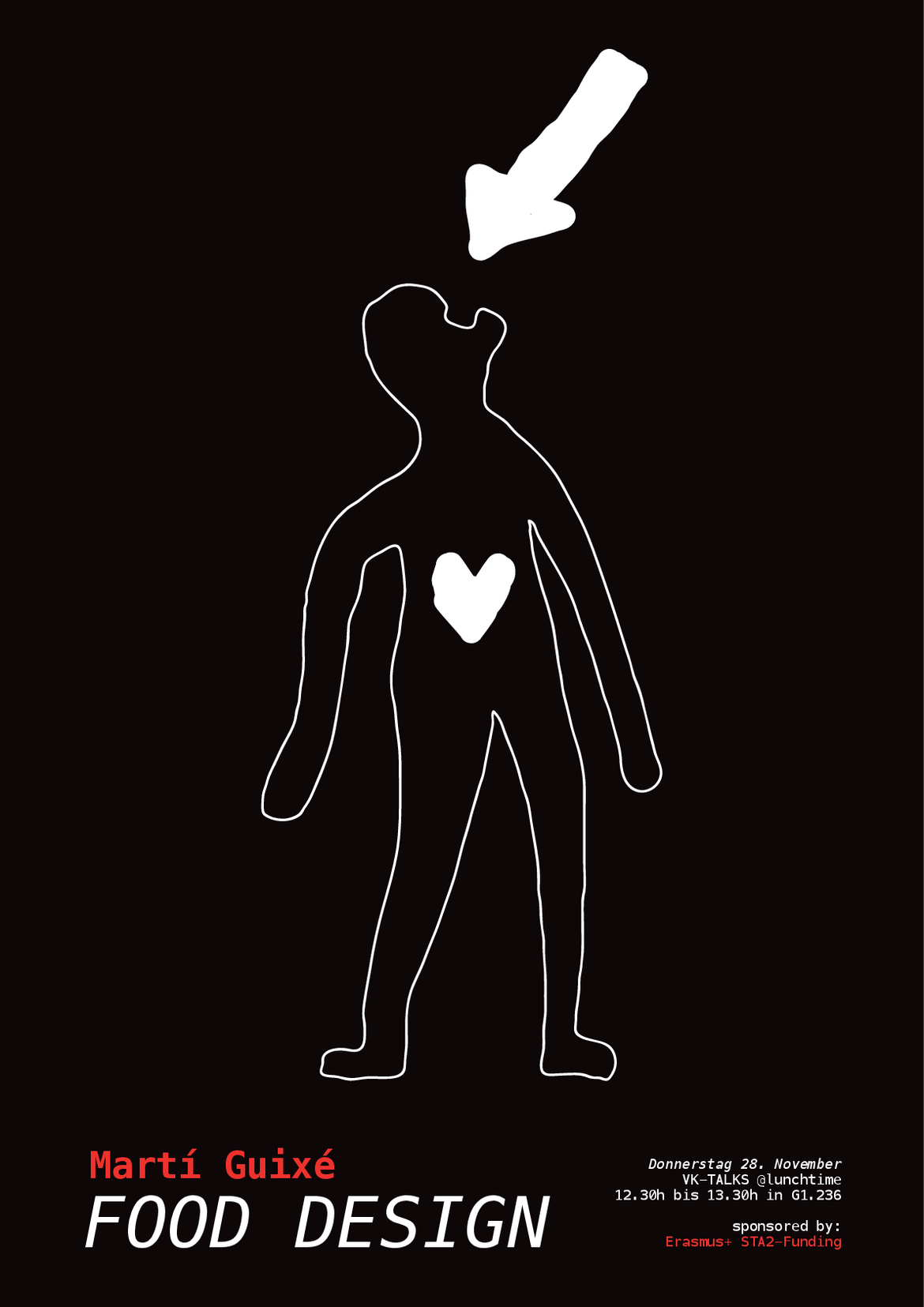 Plakat zum Vortrag von Marti Guixe