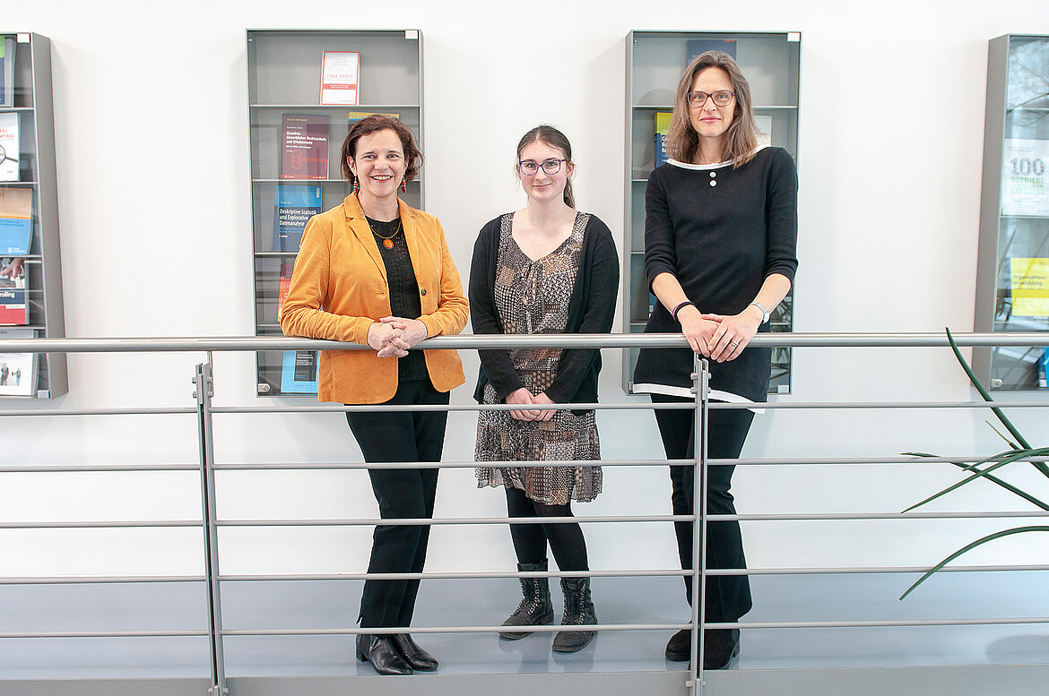 Professor Dr. Véronique Goehlich, Geneviève Cooper und Christina de Lange (von links). Foto: Michael Karalus