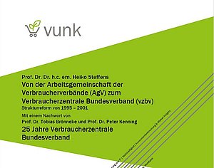 Cover des 7. Bandes des Instituts für Verbraucherschutzes vunk