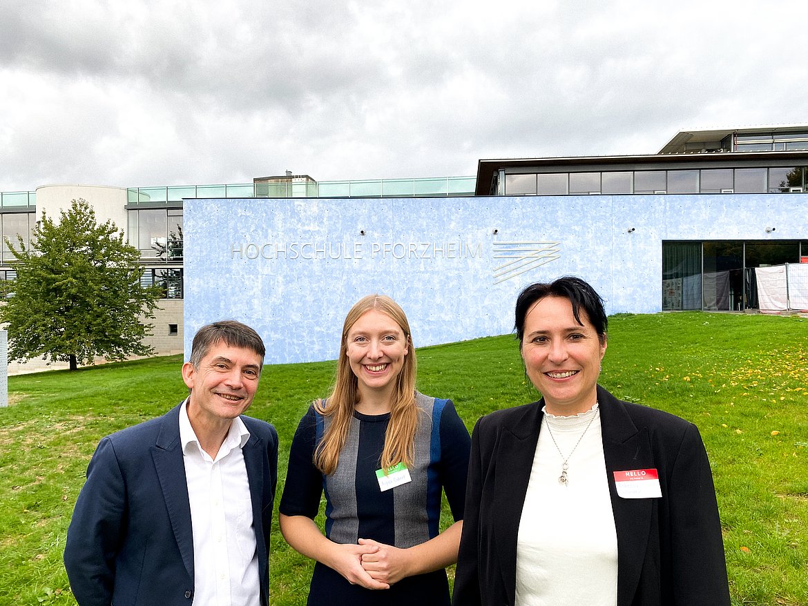 Rebecca Bulander, Angela-Sophie Gebert und Frank Morelli 