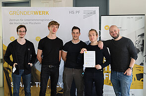 Der 2. Platz ging an das Team Maglethics: Anton Smirnow, Gnandt Lübbert, Julian Maier, Marius Benedikt Graul und Sebastian Grams.