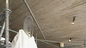 Ausgestellte Kleidung