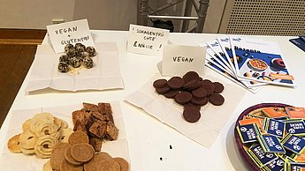 Fairtrade-Snacks bei Veranstaltung 