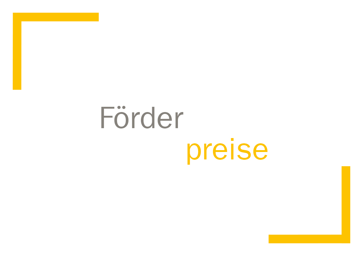 Grafik mit Text: Förderpreise