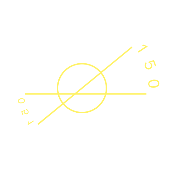 Das Jubiläumslogo der Hochschule in gelb
