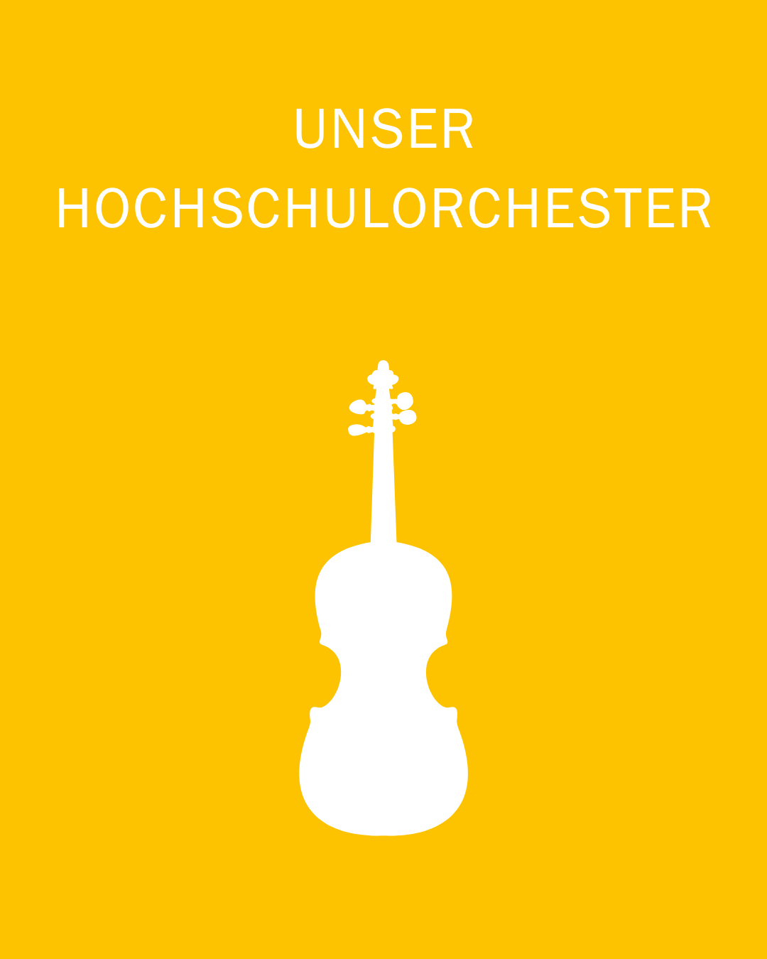 Bild mit Text: Unser Hochschulorchester