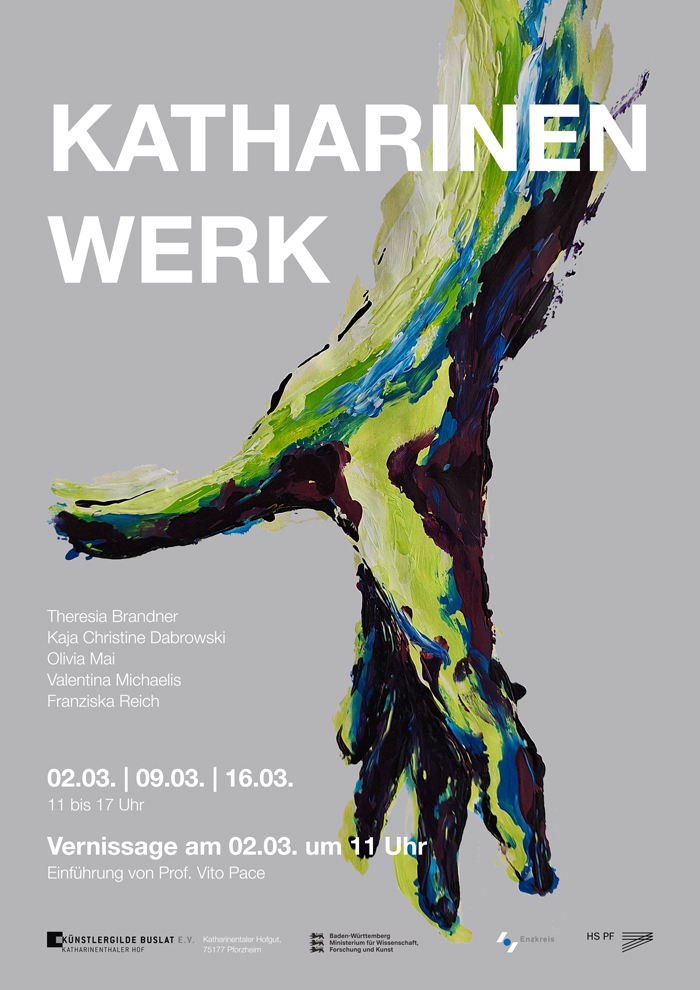 Plakat Ausstellung Katharinen Werk Hochschule Pforzheim