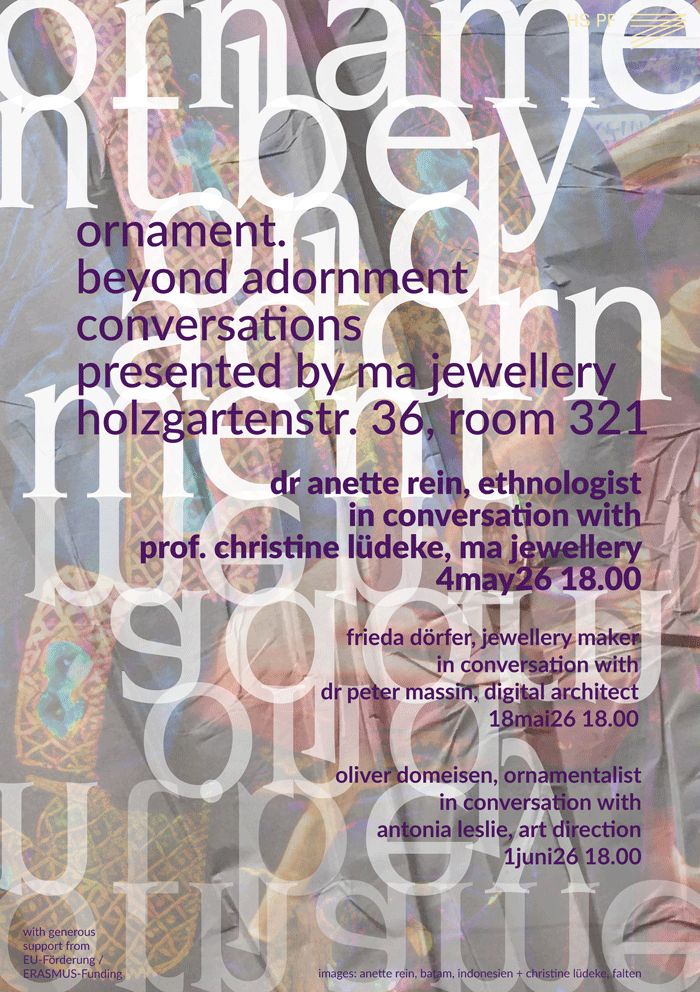 Plakat für das Ornament Event