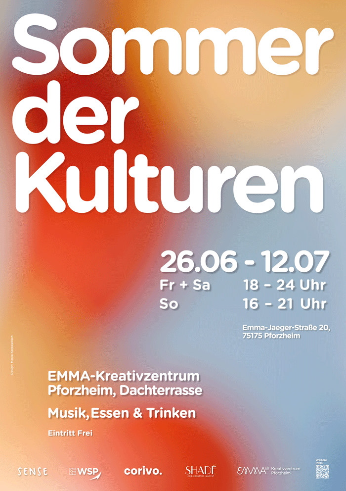 Plakat zum Sommer der Kulturen