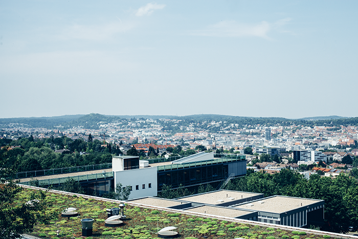 Luftaufnahme der Hochschule
